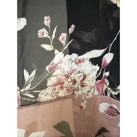14th & Union Women’s Poncho Sheer black Floral Cardigan Fall Shawl, One Size OS - Picture 9 of 12